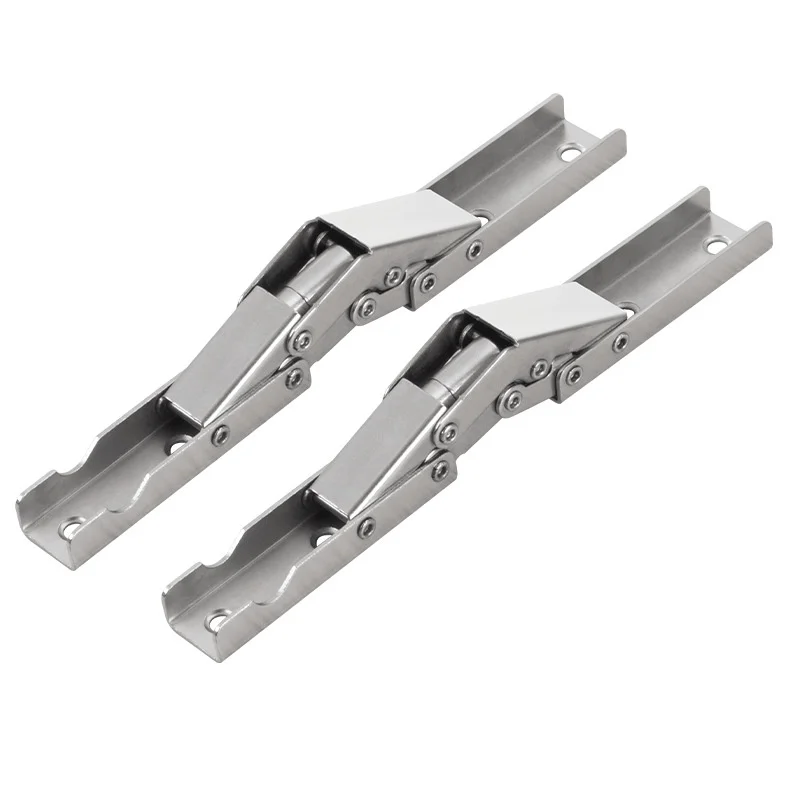 2 Stück/Set 90-Grad-Klappbeschlag für Türen/Regale, verdeckte Halterung, Tischhalter, Möbelteile, 90/180-Grad-Flachfeder-Klappbeschläge – Detail 5