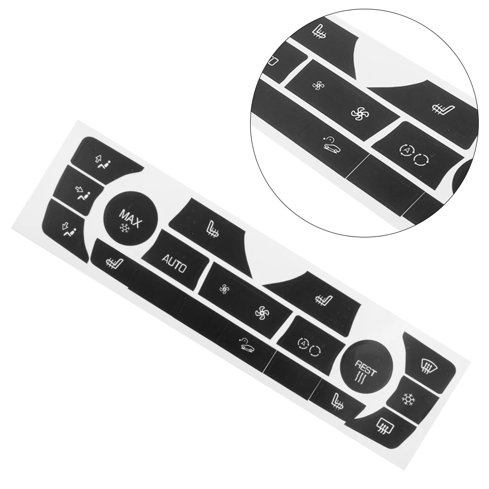 Automobile Accessories ​Climate Control Kit Sticker Button Control Knob Sticker Repair Kit For BMW for e90 E91 E92 06-11