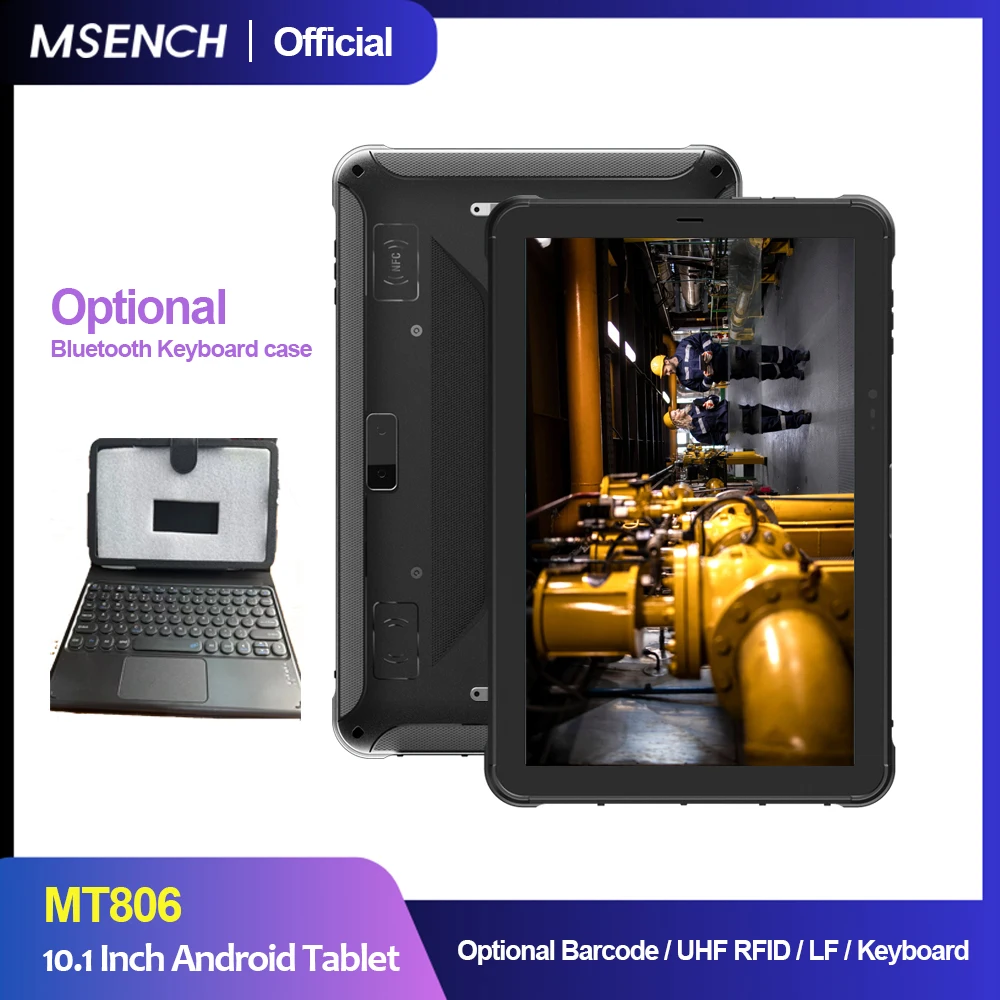 

Industrial Tablet Android 12 Wifi Bluetooth Keyboard Case 2D Scanner 10000mAh Battery Optional UHF Fingerprint Rugged Tablet
