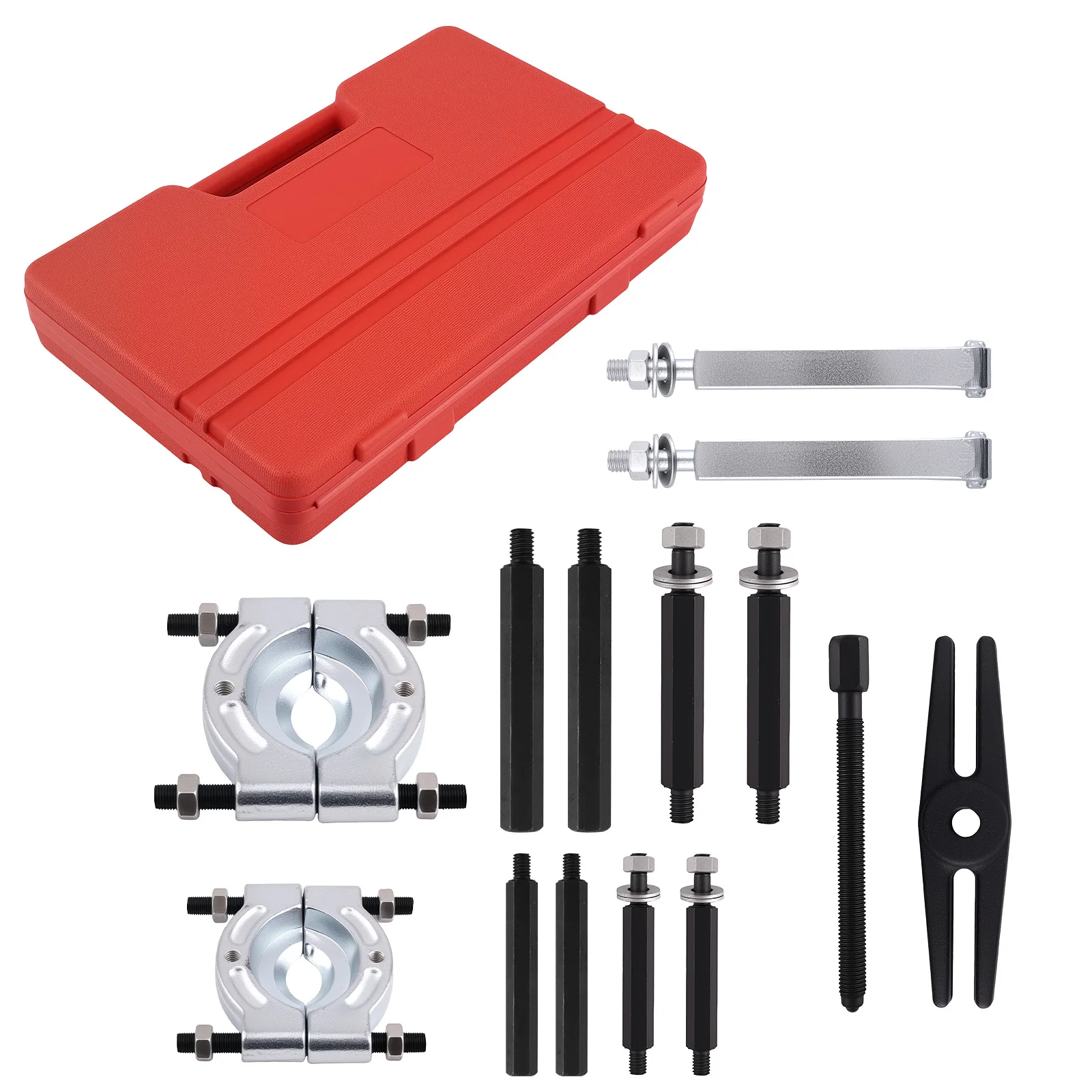 

9PC Wheel Bearing Tool Set 3" 2" Separator Jaws with Extension Kit Steel
