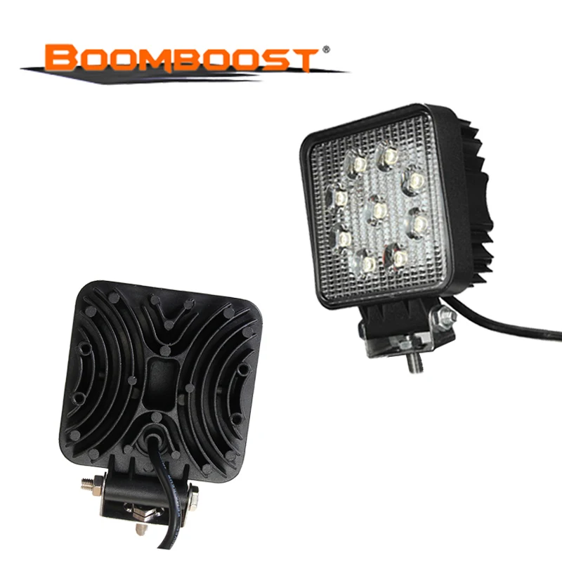 

27W High-Power Square LED Work Light 4 Inch 12-24V Fog Driving Lamp for Offroad 4x4 ATV Tractor Truck Motorcycle