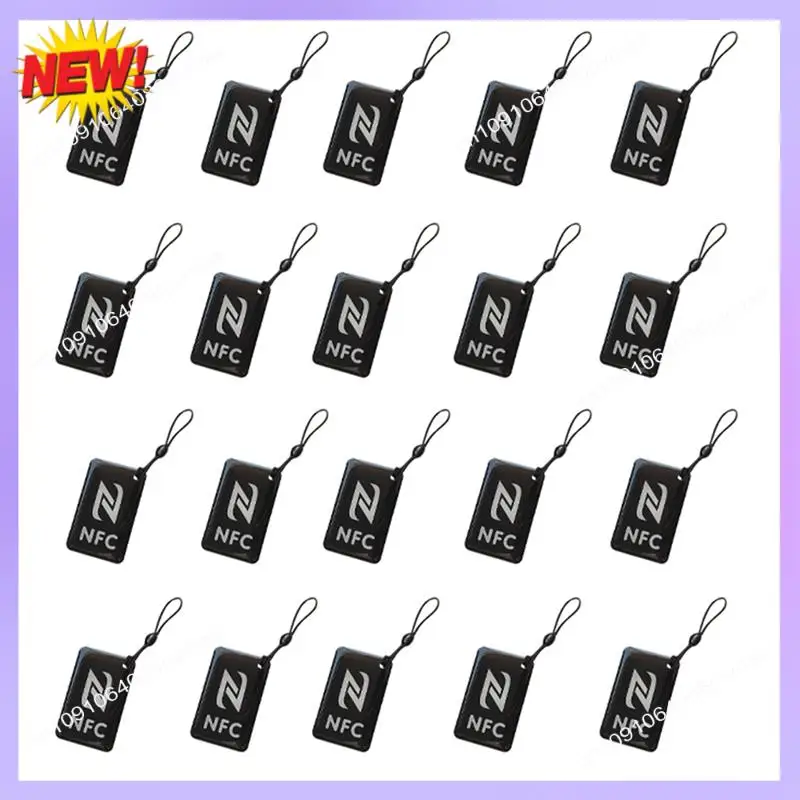 T24C 20 szt. Tagów NFC Etykieta Ntag213 13.56Mhz Karta Inteligentna Dla Wszystkich Telefonów Obsługujących NFC Inteligentna Wizytówka NFC 42X26mm A