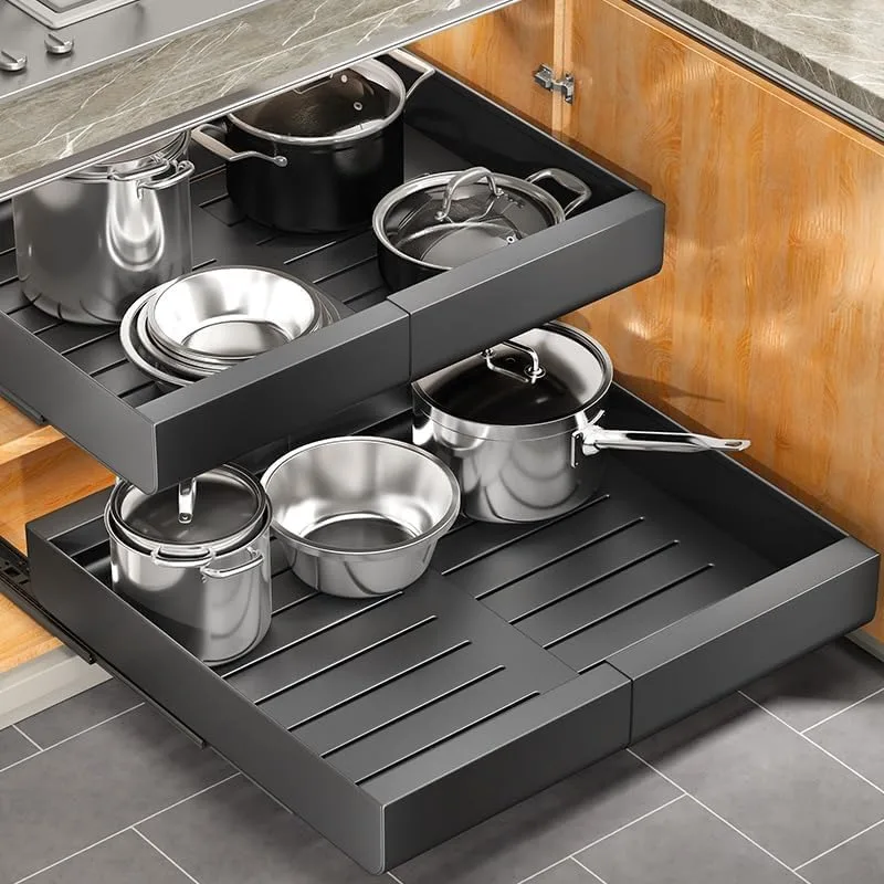 Pots and Pans Organizer Under Cabinet, Expandable(11.7