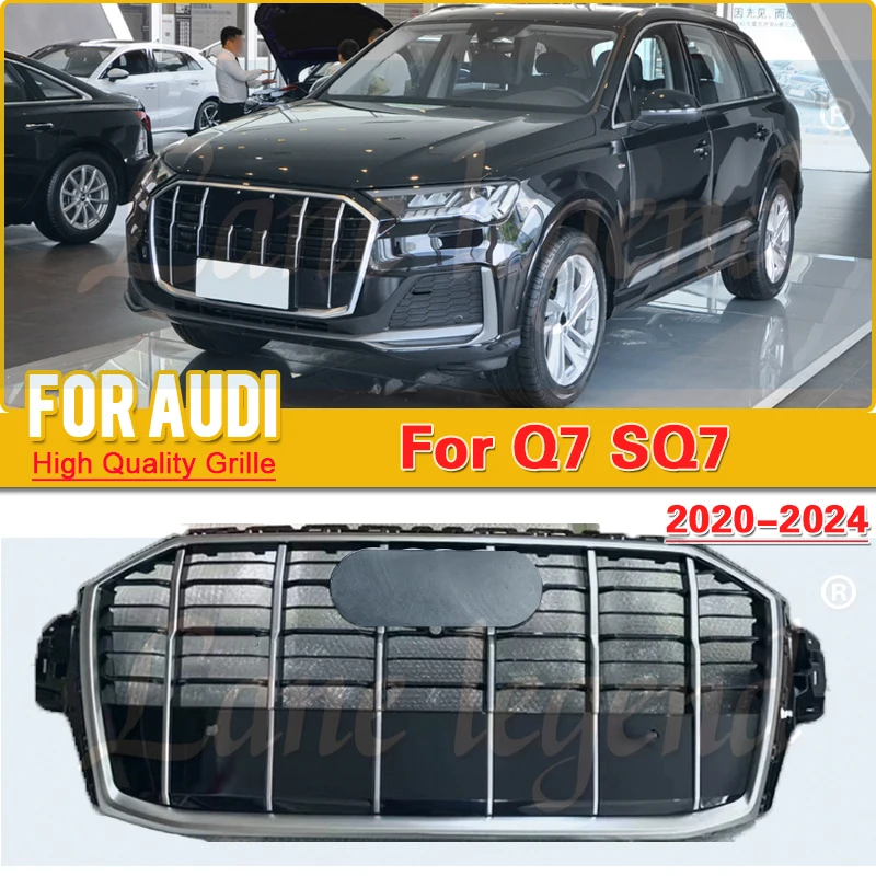 The original model had glitter Modified Auto Grille For Audi Q7 2020-2024 Front Grill ABS Material Racing Grills Front