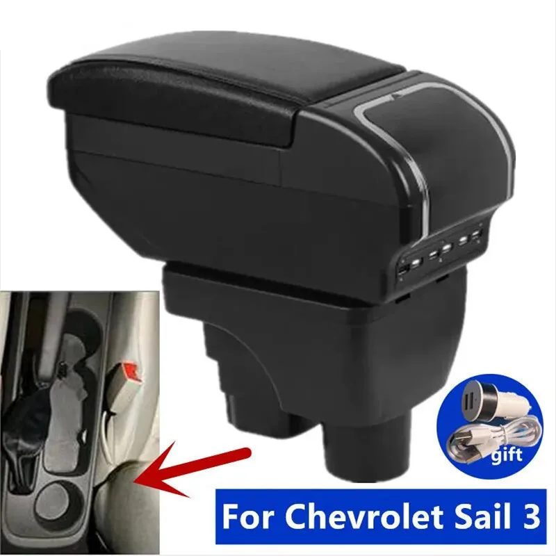 Auto Armlehne box Für Chevrolet Sail 3, Armlehne Box Für Chevrolet Sail 3 Aveo lagerung box Gewidmet Retrofit Auto Zubehör