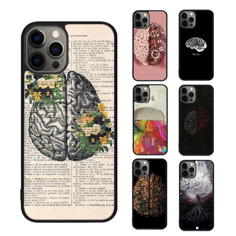 Anatomy Brain Phone Case cover For iPhone SE2020 15 16 14 13 Pro Max Coque 12 11 Pro Max For Apple 8 PLUS 7 6S fundas