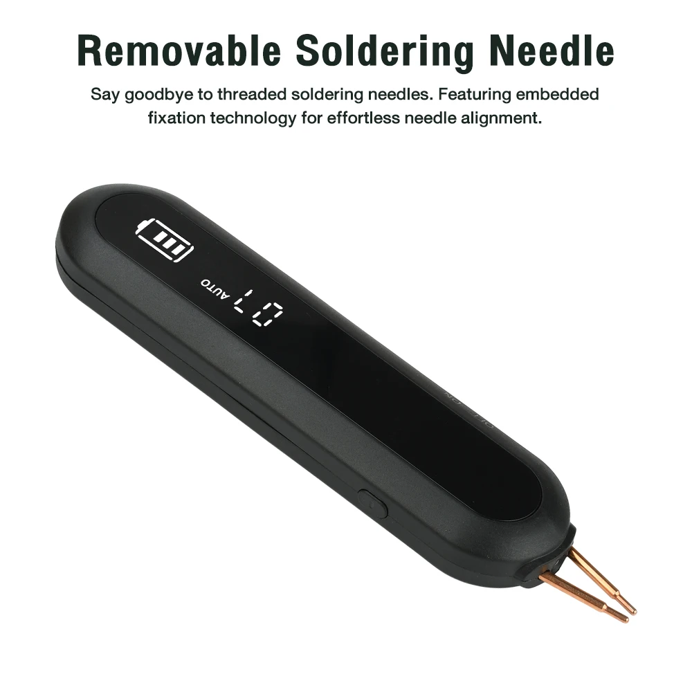 12-stufig einstellbares Punktschweißgerät, tragbarer Nickel-Punktschweißer, 9-stufige LED-Beleuchtung für 18650 Lithium-Batterie DIY-Kit – Detail 5