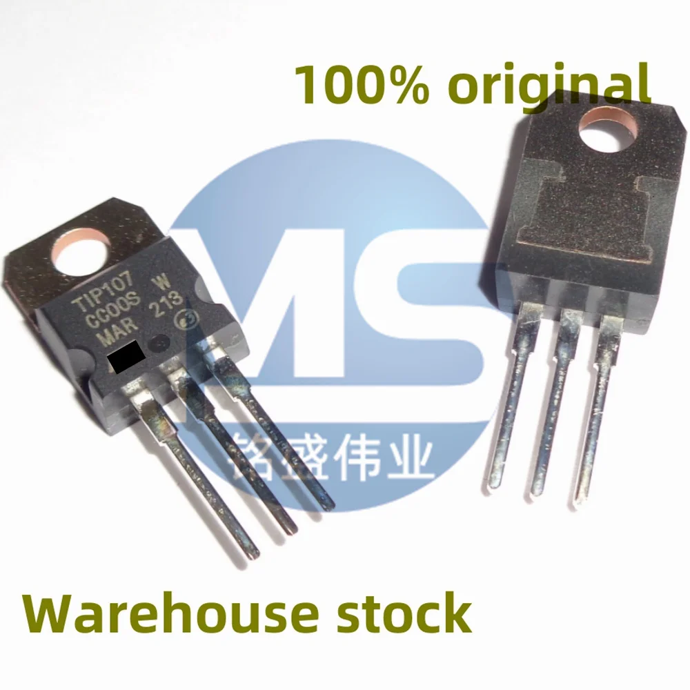 10PCS 100% New TIP107 100V 8A Direct Insertion TO-220 Power Transistor Tripole Spot Direct Sale