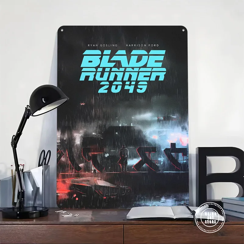 Blade Runner 2049 Printed Poster Customized Retro Wall Art Vintage Metal Tin Signs for Bar Accessories Gaming Room Decoration