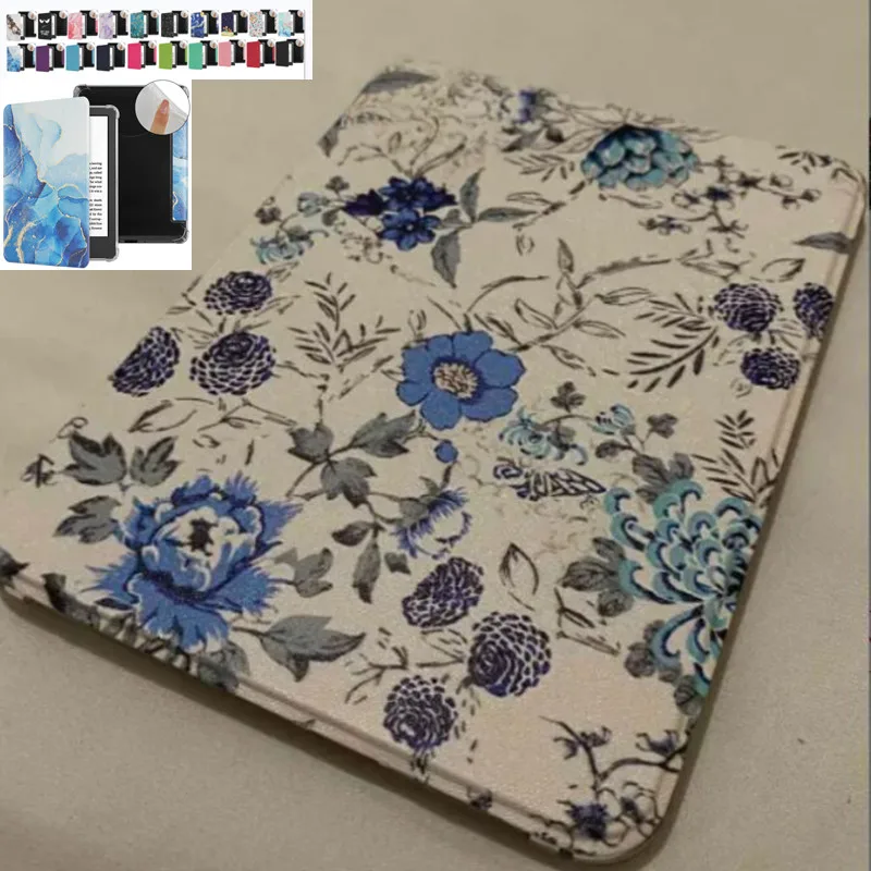 Soft TPU Smart Cover for Kindle Colorsoft 7'' Basic 11th 6'' Paperwhite 11th/12th Generation 6.8 7 inch E-Reader Wake/Sleep Case