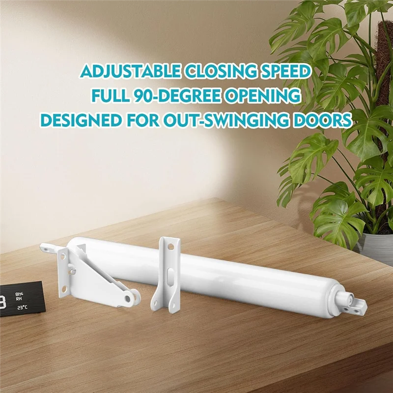 ABZV-Screen And Storm Door Closer Kit, Closer For Heavy Storm Doors Screen And Storm Door Push Button Latch Set