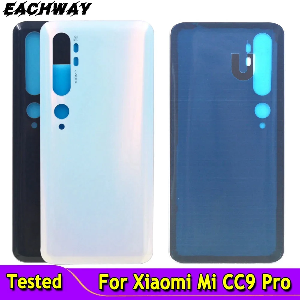 

Новинка, заднее стекло для Xiaomi Mi CC9 Pro, Крышка батарейного отсека, Задняя стеклянная крышка корпуса для Xiaomi Mi CC9Pro M1910F4E, Крышка батарейного отсека