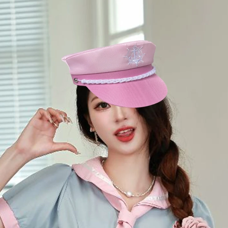 Billycock Captain Hat Costume for Women Teenagers for Sailor Party Wear DXAA