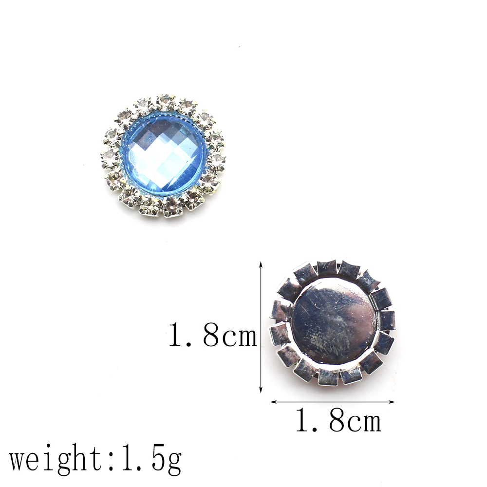 Multi colored claw diamond edging diamond buckle handmade accessory DIY clothing decoration diamond buckle set of 10