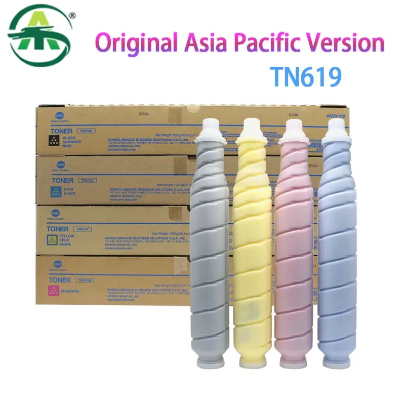 1PCS Original TN619 Asia Pacific Version Copier Toner Cartridge for Konica Minolta AccurioPress C4080 4070 High Quality CMYK