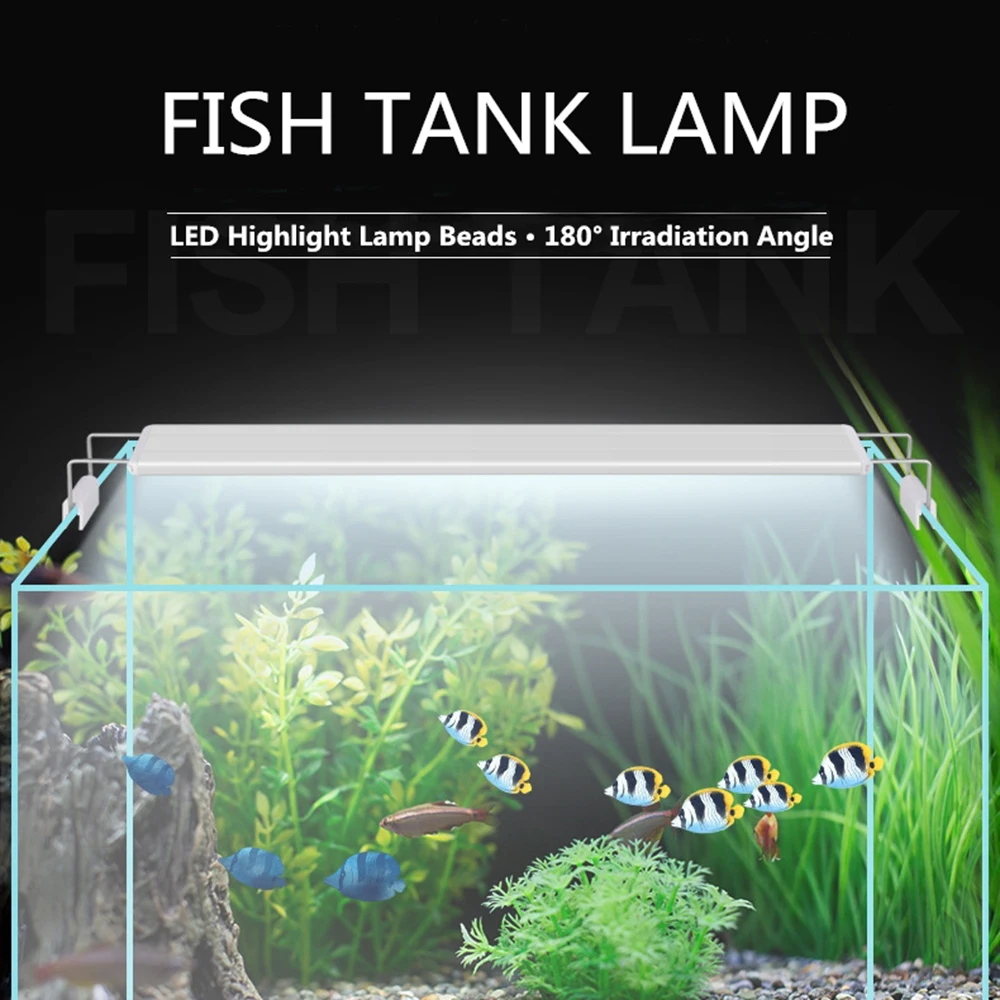 Xiaomi-LED Waterproof Aquarium Light, Fish Tank Light, Lâmpada Subaquática, Decoração de Aquários, Iluminação, Acessórios