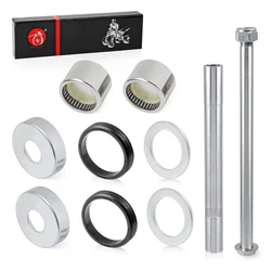 Front Swingarm Bearings Dust cap SEAL Pivot Sleeve & Bolt Rebuild Kit For Yamaha Banshee 350 YFZ350 1987-2006
