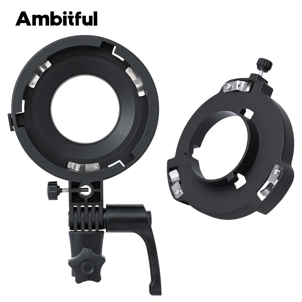 Ambitful MB01 MB02 Mini Mount to Bowens Mount FOr YONGNUO YN150,IFOOTAGE 60/130,NANLITE Forza 60