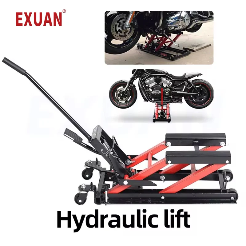 

Motorcycle Lifter Lifting Platform Hydraulic Lift Motorcycle Bracket Lifting Frame Jack Repair Tool Harley Lifting Jack Hoist