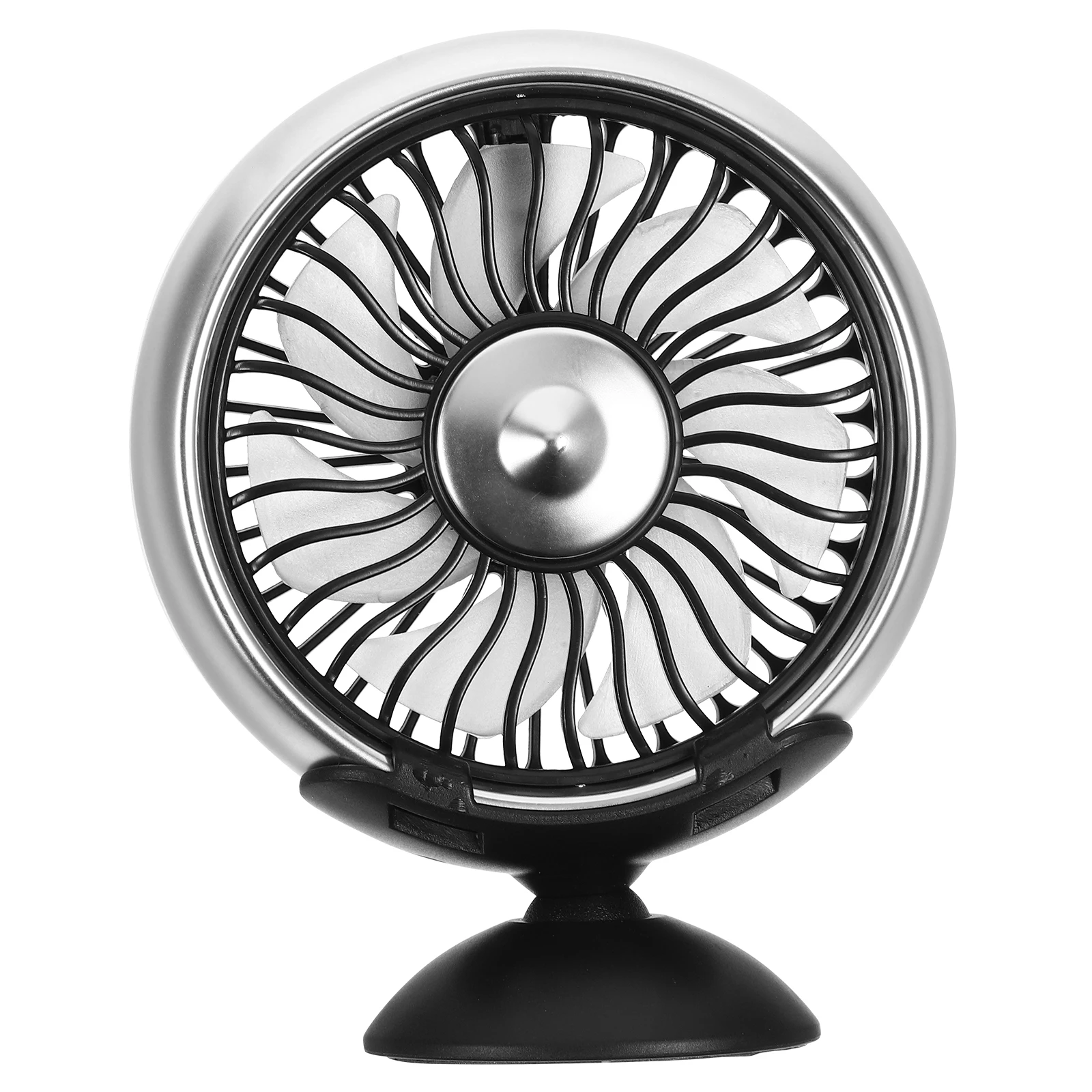 

Car Cooling Silver Color 2in1 Portable USB Fan for Car Home Office Vehicle Fan Blow Cold Air Fans Dashboard Outlet Rv Truck
