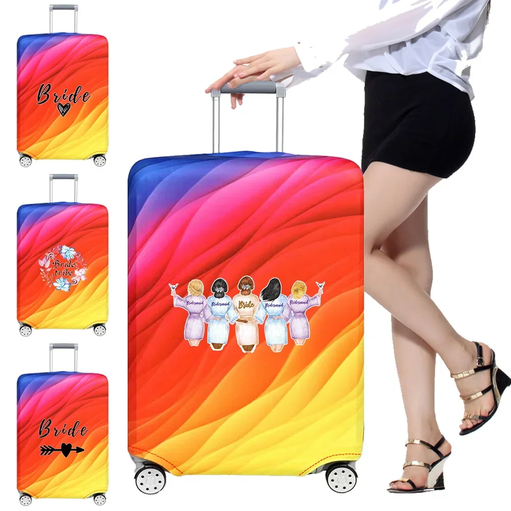 

Luggage Cover Suitcase Elastic Fabric Protective Covers Baggage Case Cove for 18-28 Inch Suitcases Printnig Bride Series