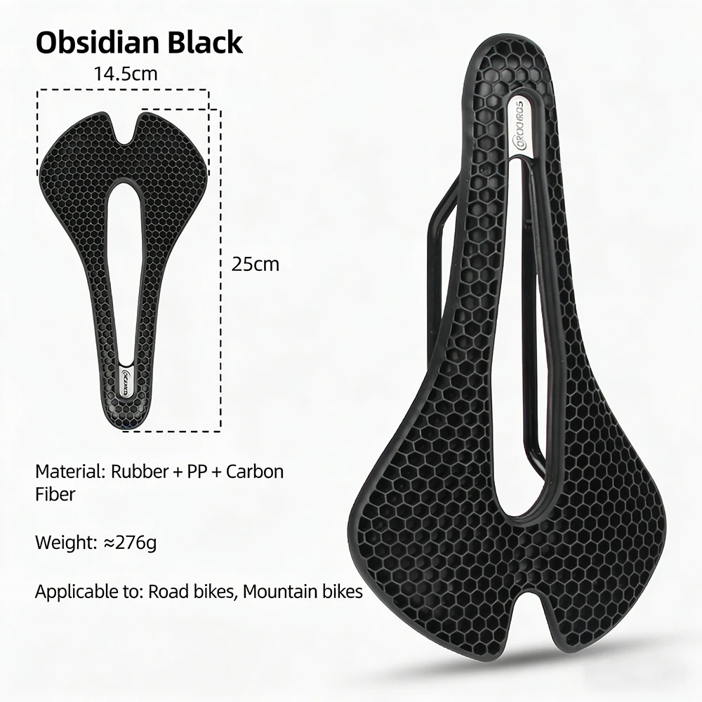 AliExpress DRCK HROS Bike Saddle Honeycomb Shock Absorption Bicycle Saddle Hollow Breathable Comfortable MTB Bike Seat Cycling Cushion Accessories