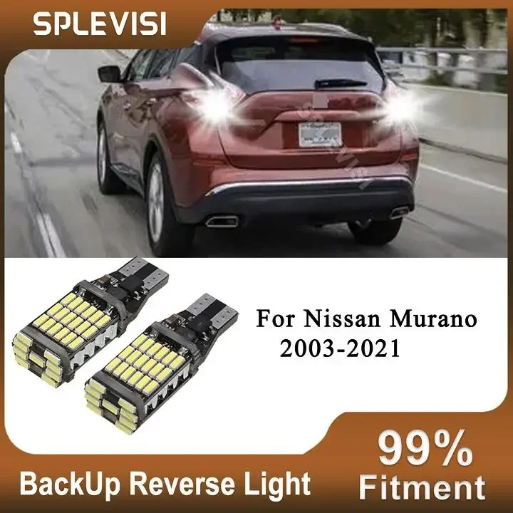 

T15 921 912 LED Back Up Reverse Lights 6000K White CANBUS For Nissan Murano 2003-2021 2020 2019 2018 2017 2016 2015 2014 2013