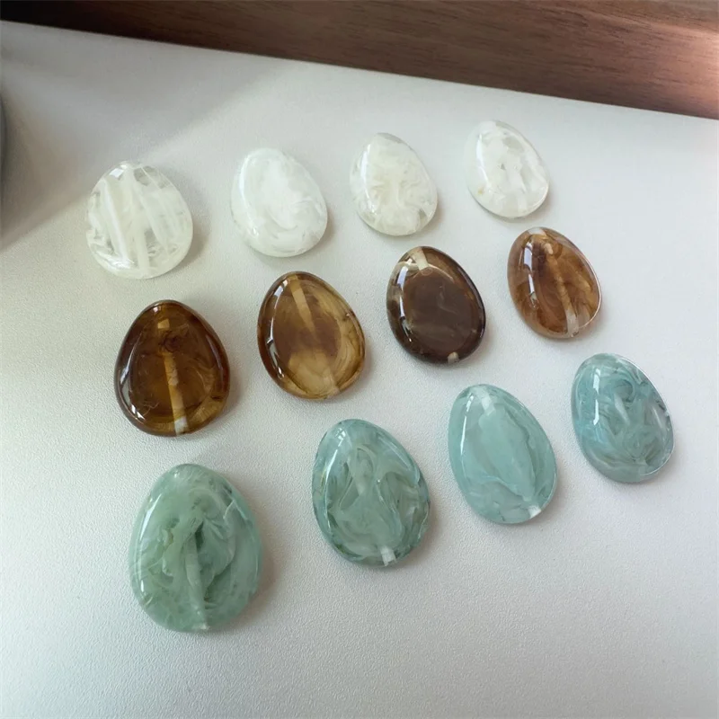 

Оптовая продажа, 50 шт./лот, цветной принт, геометрическая форма, смоляные бусины с прямыми отверстиями, ювелирные изделия «сделай сам», кулон для одежды, аксессуар