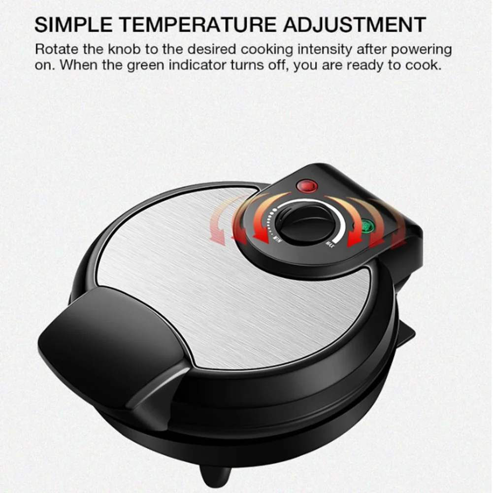 

FSLH DIY машина для изготовления конусов для мороженого, электрическая машина для приготовления яичных рулетов, омлета, сэндвича, железная форма для выпечки крепа, вафельная печь для блинов, 1200 Вт (ЕС)