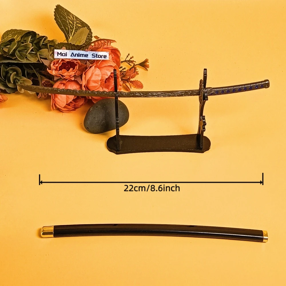 8.6 بوصة معدن Elden كاتانا الصلب الحجم الحقيقي اليابانية كاتانا الأصلي الساموراي صابر أنيمي النينجا سكين البقايا المقدسة السيف لعبة هدية