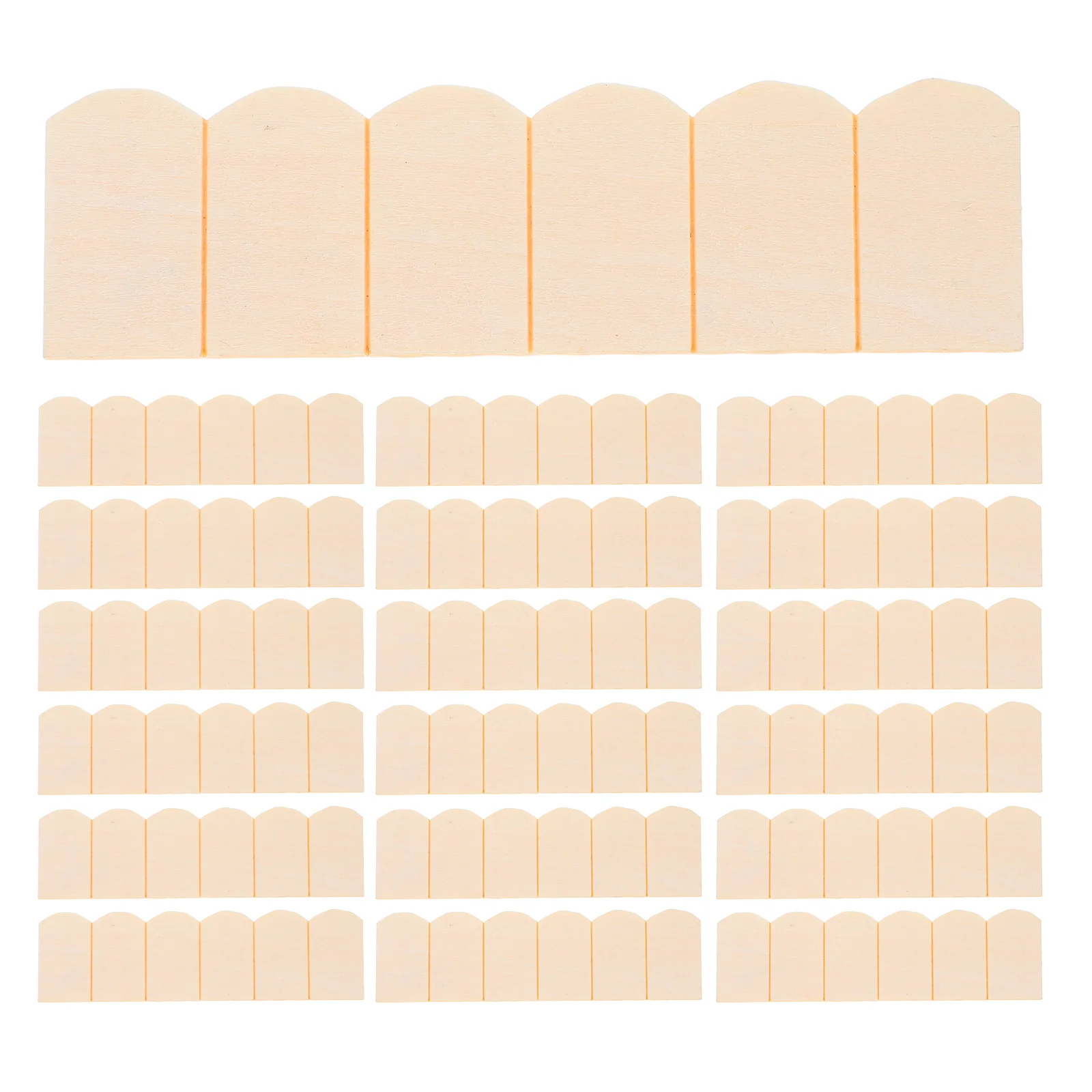 

24 Pcs Accessory Miniature Roof Tile Decor Realistic Wooden Tile Mini House Decor Furniture Supplies Birch Model