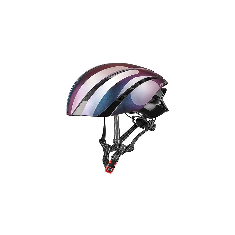 

Adult Bike Helmet Streamlined Aerodynamic, Comfortable Y - Shaped Strap Cycling Helmet for Men Women (58-62 cm) Reflective A