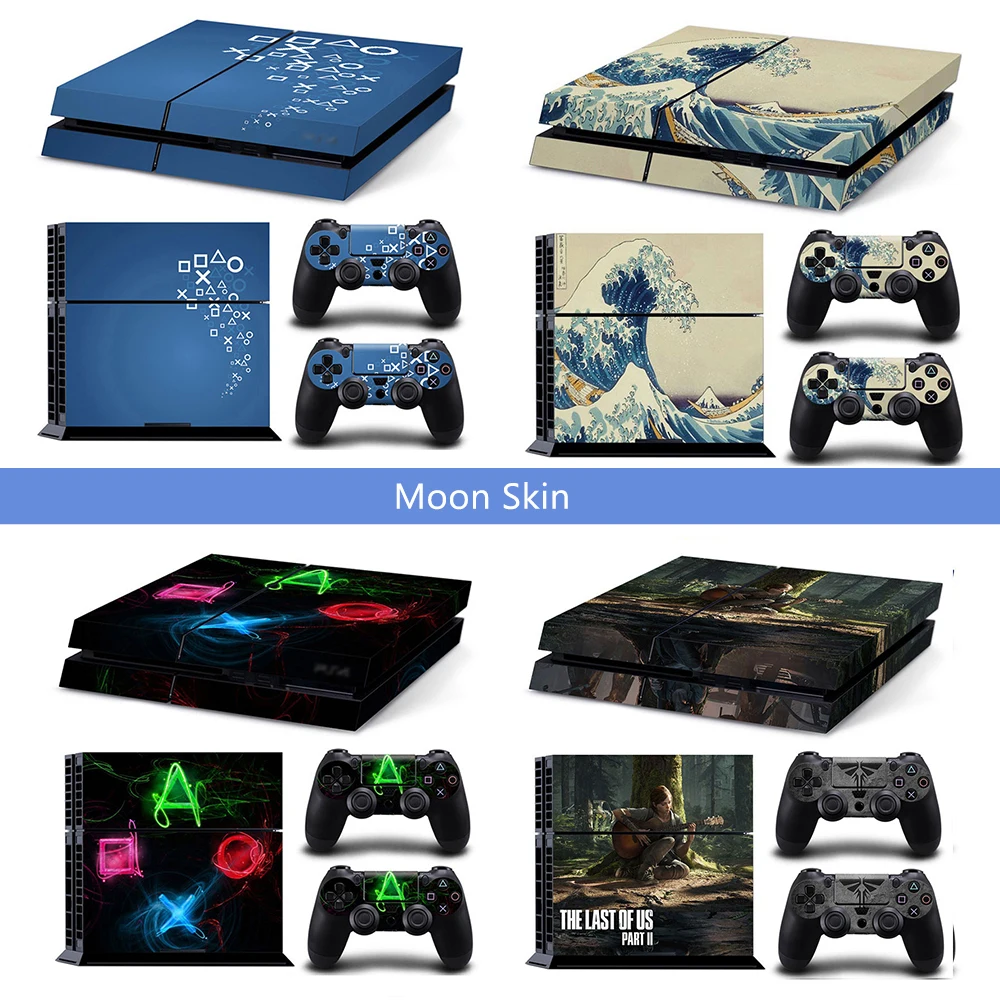 Skin Wrap for PS4 Vinyl Decal Cover for PS4 Console Skin Game Accessories for PS4 Controller Sticker