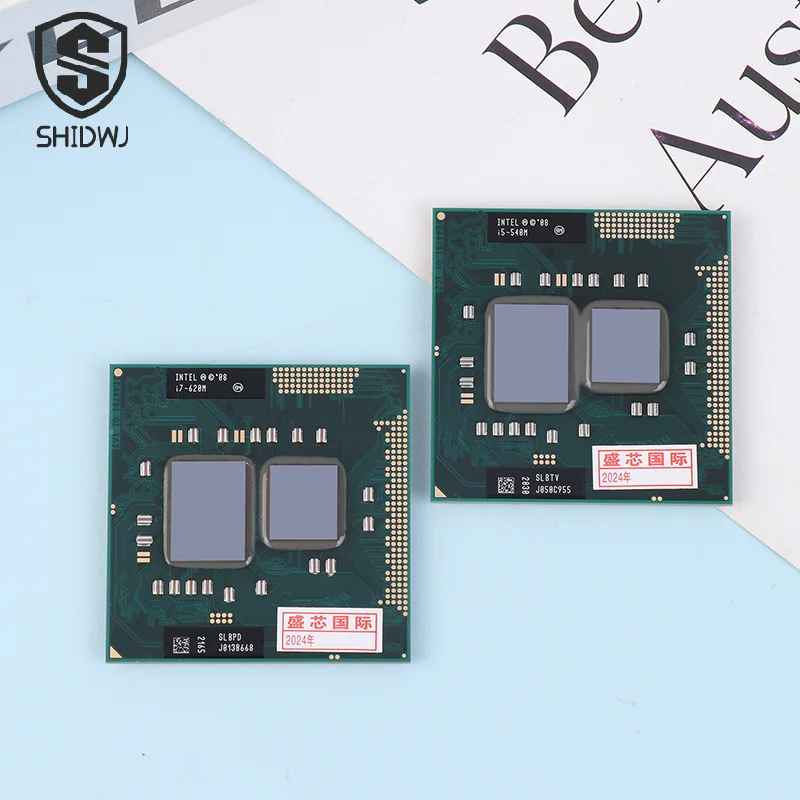 1Pcs I5 560M 430M 450M 460M 480M 520M 540M 580M I7 620M 노트북 CPU 컴퓨터 액세서리
