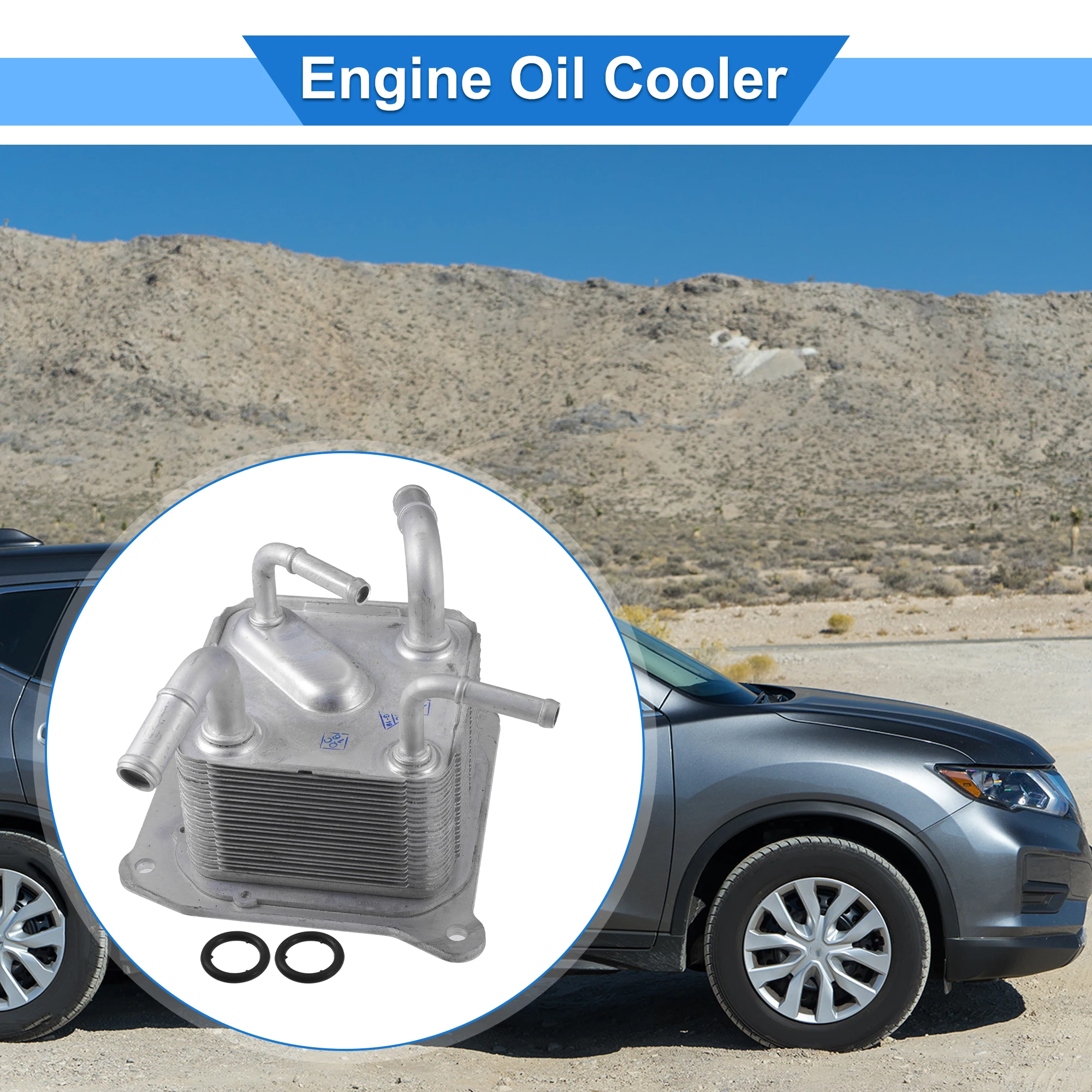 UXCELL Engine Oil Cooler with Seals for Nissan Versa Note No.216063JX2C Oil Cooler