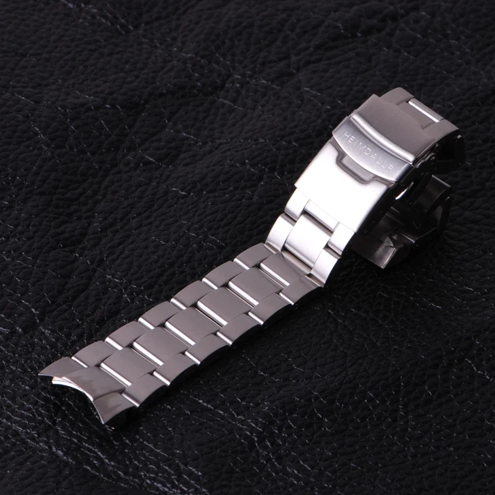 Heimdallr Sharkey SKX007 Watch Band Solid 316L Stainless Steel 22mm Watch Strap Safety Buckle Polish