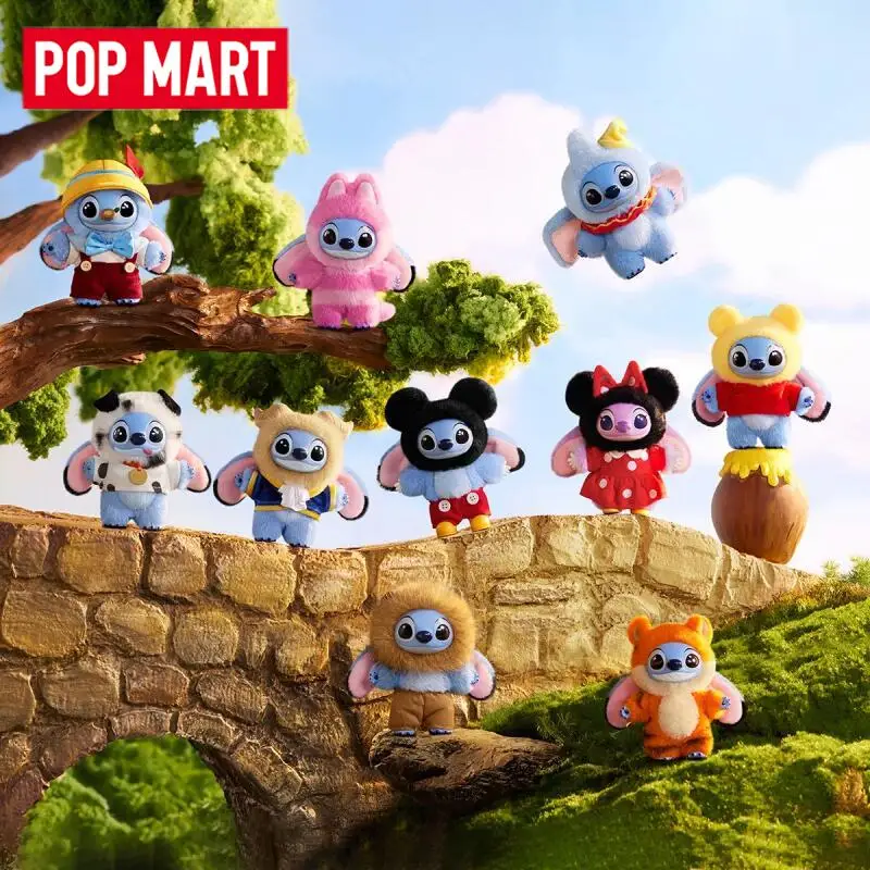 

POP MART Stitch Adventure Series Vinyl Plush Pendant Genuine Mystery Box Blind Box Guess Bag Toys Doll Cute Desktop Ornaments