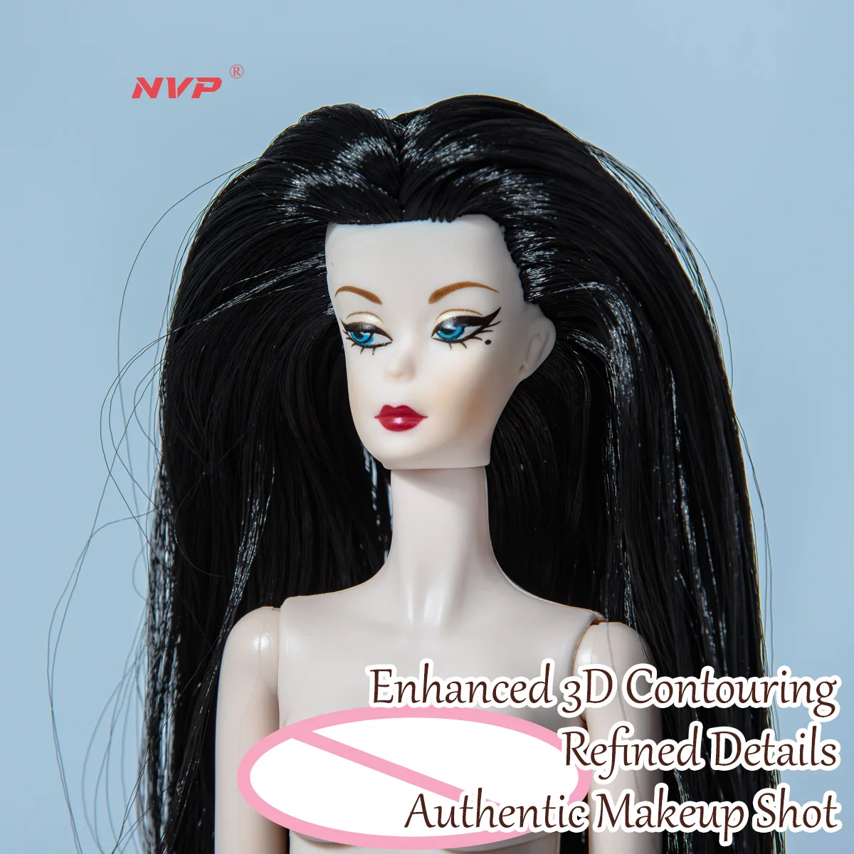 32cm Realistic Collectible Doll - 12-Jointed, Lifelike Makeup, Trendy Design - BJD/MJD Gift (No Clothing)