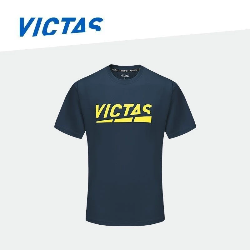 

VICTAS Men's Table Tennis T-Shirt Quick Drying Breathable Fashion Badminton Sports T-shirt Ping Pong Jersey Gym Fitness Shirts
