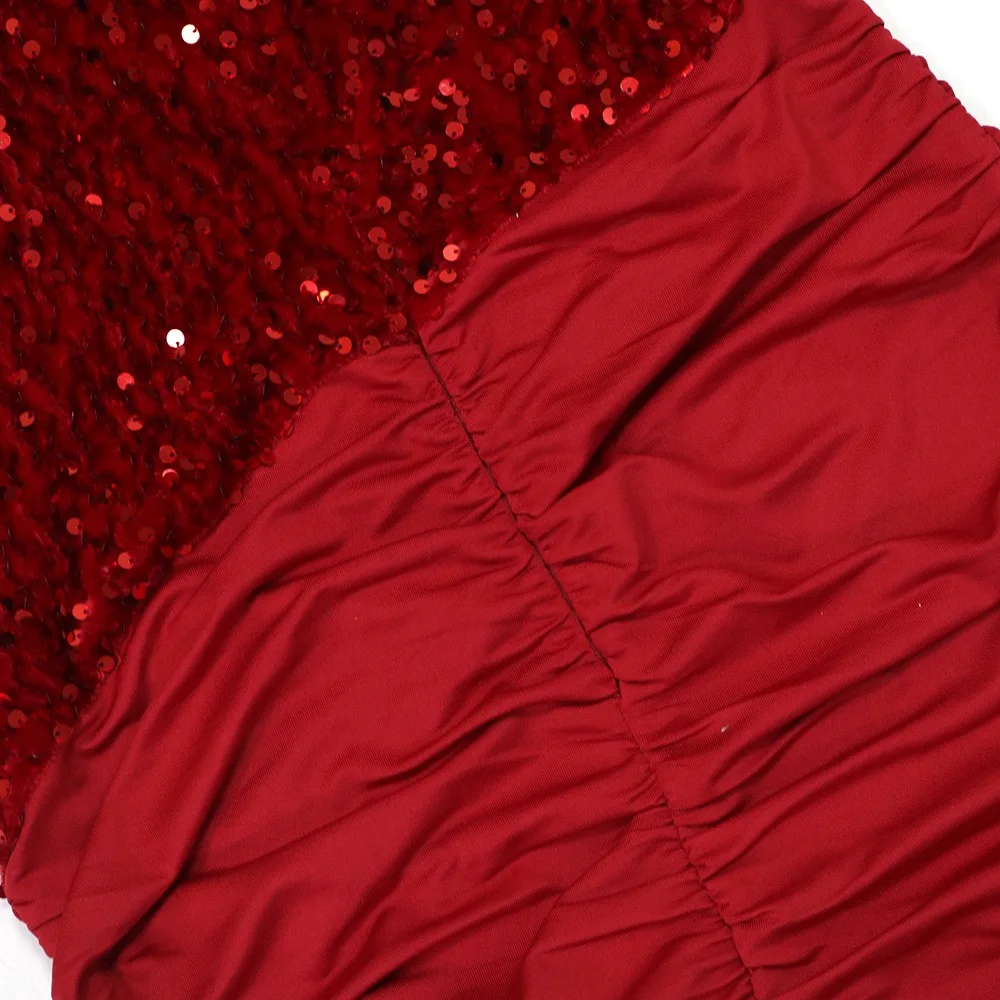 Sexy Sequined Dresses for Woman O Neck Full Sleeve Sheath Mini Length Elegant Evening Night Party Club Vestidos Mujer Clothes