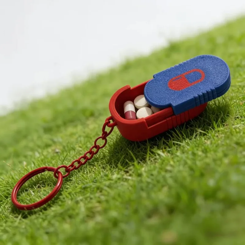 

Миниатюрный водонепроницаемый органайзер для таблеток – портативный дорожный контейнер для лекарств, компактный ежедневный контейнер для медикаментов для офиса и использования в дороге