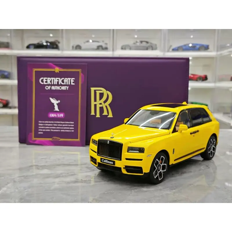OEM 1:18 Rolls-Royce Cullinan alloy fully open limited edition collector's car model, for boys as a collection or decorative toy