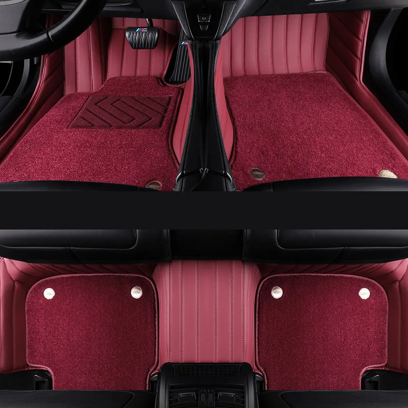 Echte Leder-Fußmatten für Mercedes W222 2014-2017, Auto-Innenraum-Teppiche, Zubehör, Tapetes Para Automovil – Detail 9