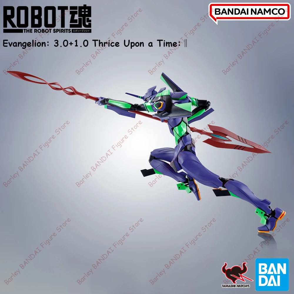 Auf Lager BANDAI THE ROBOT SPIRITS Evangelion Test Typ-01+Spear of Cassius Renewal Color Edition Action Assembly Modell Spielzeug Geschenk
