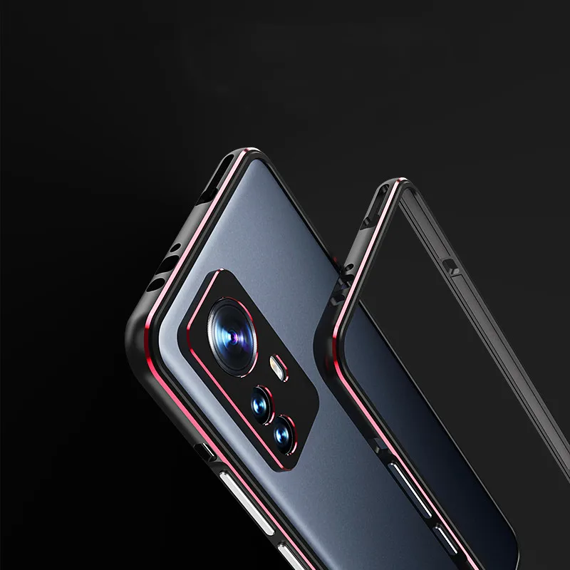 Bumper Case For Xiaomi Mi 12/ 12 Pro/12X Aluminum metal Frame Bumper Cover case+carmera Protector