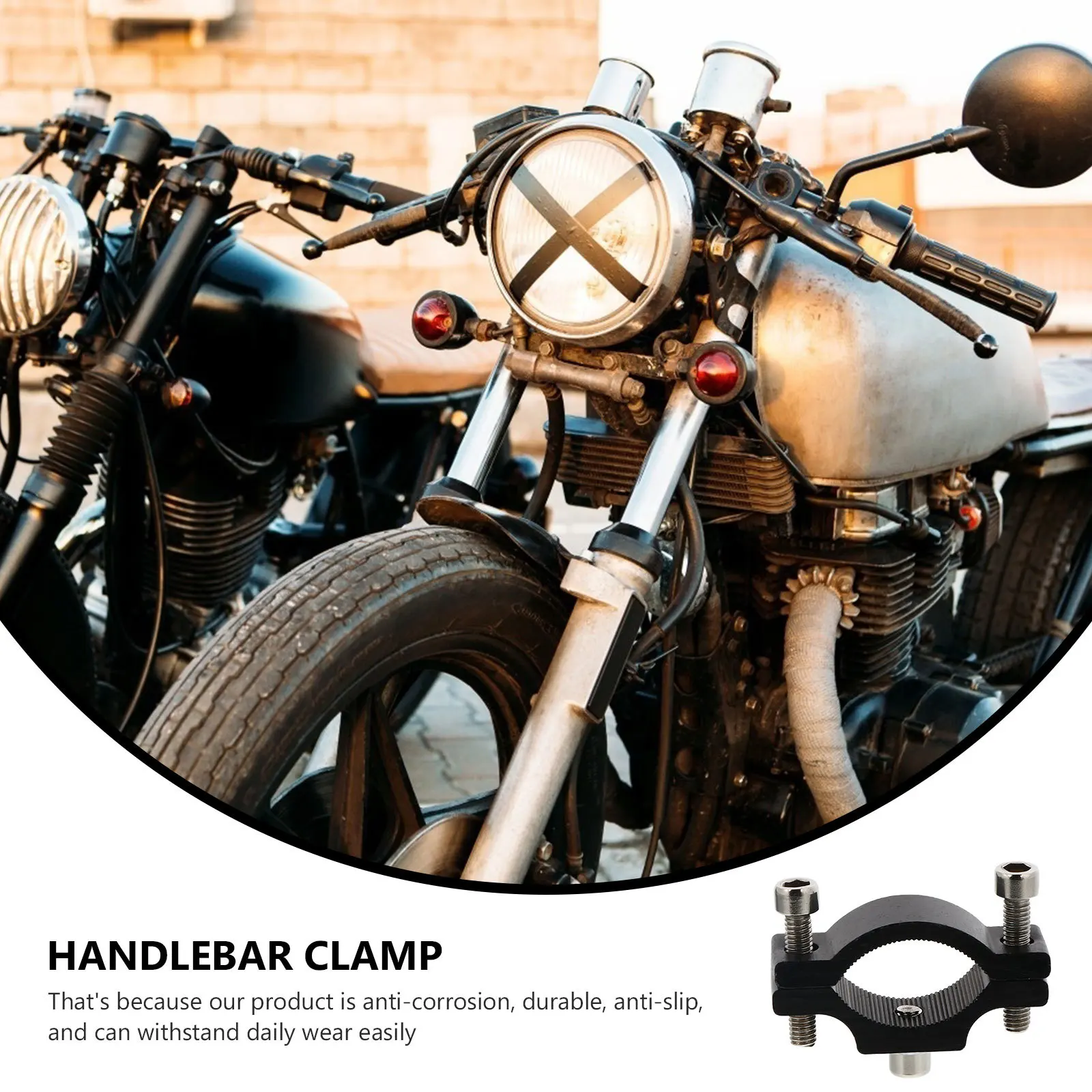 

2Pcs LED Light Holder Adjustable Stable Motorbike Handlebar Mount Extension Bracket Accessories Motorbike Handlebar Extender