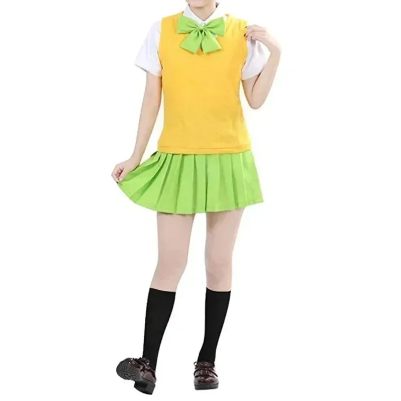 CyCostume Anime Cosplay Kembar Lima Klasik, Gotoubun No Hanayome Nakano Ichika Nino Miku Yotsuba Itsuki