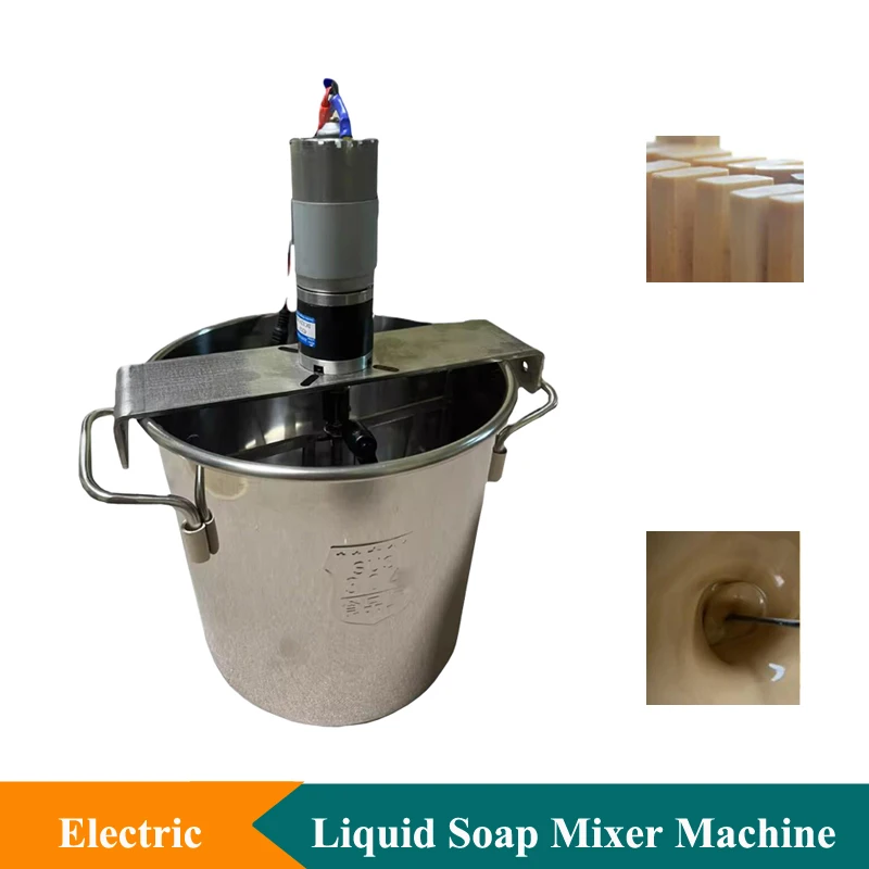 Máquina licuadora de leche y helado, máquina mezcladora de líquidos para alimentos de velocidad ajustable, máquina mezcladora de jabón líquido de acero inoxidable