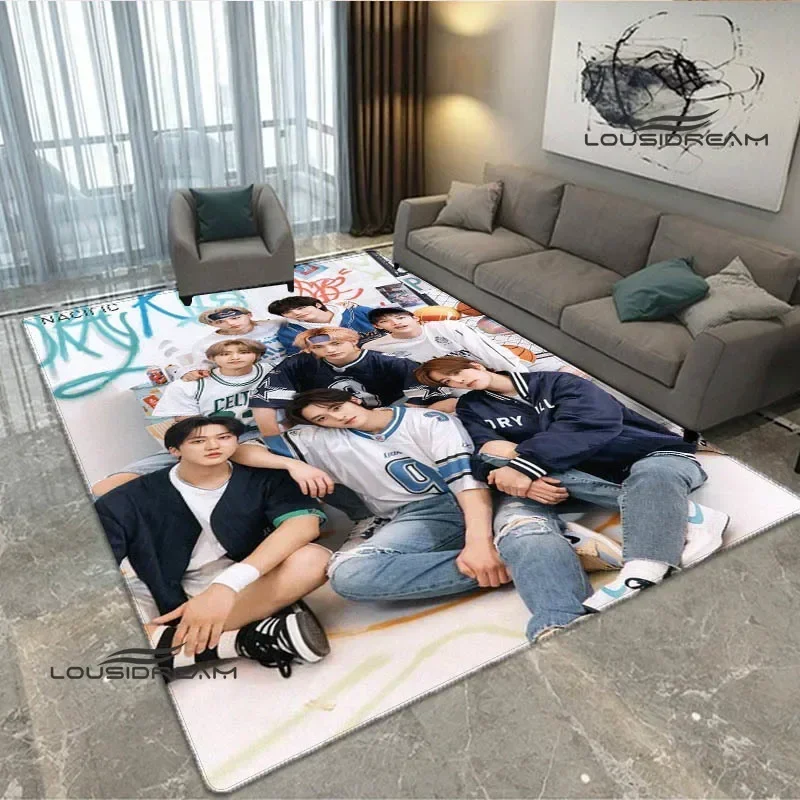 KPOP S-Stray-K-Kids pattern carpet Non-slip carpet outdoor carpets area rug Home bedroom decor rug for bedroom birthday gift