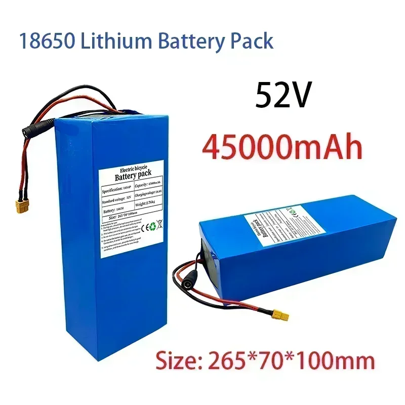 2025 latest 52V 14S4P 18650 lithium battery 2000W,suitable for balance bikesbicycles,scooters tricycles etc.( Bms 58.8V charger)